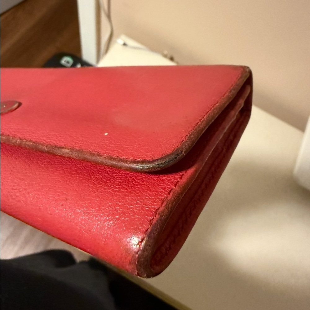 Loewe Cherry Red Leather Wallet - Picture 15 of 15